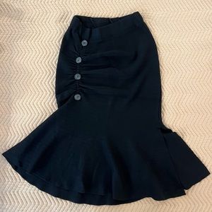 Mermaid ruched pencil skirt